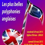 Concert : Les plus belles polyphonies anglaises / 30 mai 2015